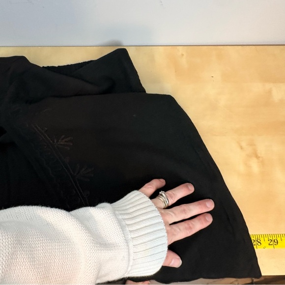 Embroidered Wide Leg Wrap Pants Boho Resort Style - Picture 13 of 16